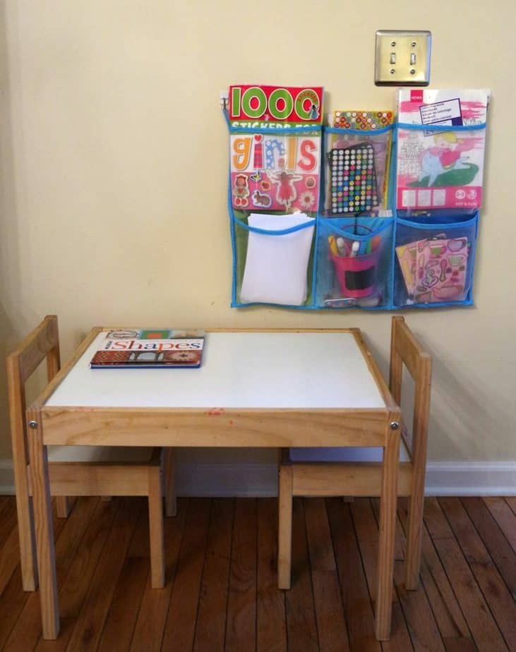 art table how to organize kids toys